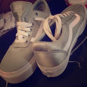 Silk Icy green Vans